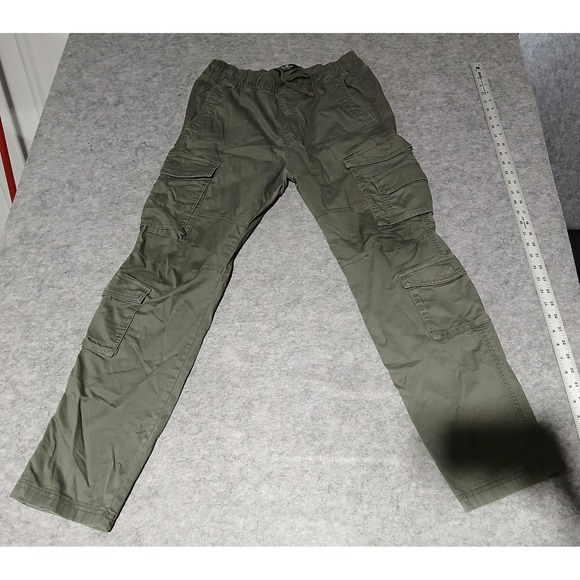 Hollister Slim Straight Epic Flex Olive Green Cargo Pants Mens Medium M - Picture 1 of 9